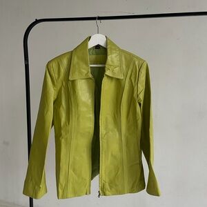 Worthington Lime Leather Jacket